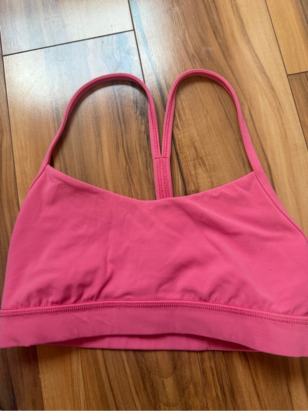 Lululemon Flow Y pink sports bra